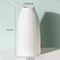 Modern White Ceramic Flower Vase – Textured Medium Tall Decorative Vase for Kitchen, Office, Living Room, Bookshelf & Mantel Decor